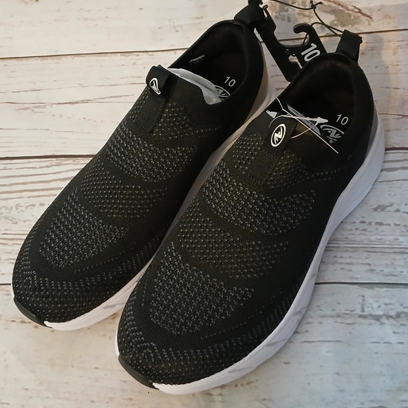 Athletic Works Men's Knit Slip-On Sneakers Black Size 10 - Picture 7 of 7